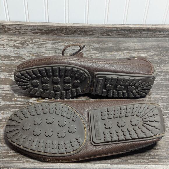 Minnetonka Men\'s Brown Leather Comfort Slip On Driving Moccasin Size 10.5 main image 5